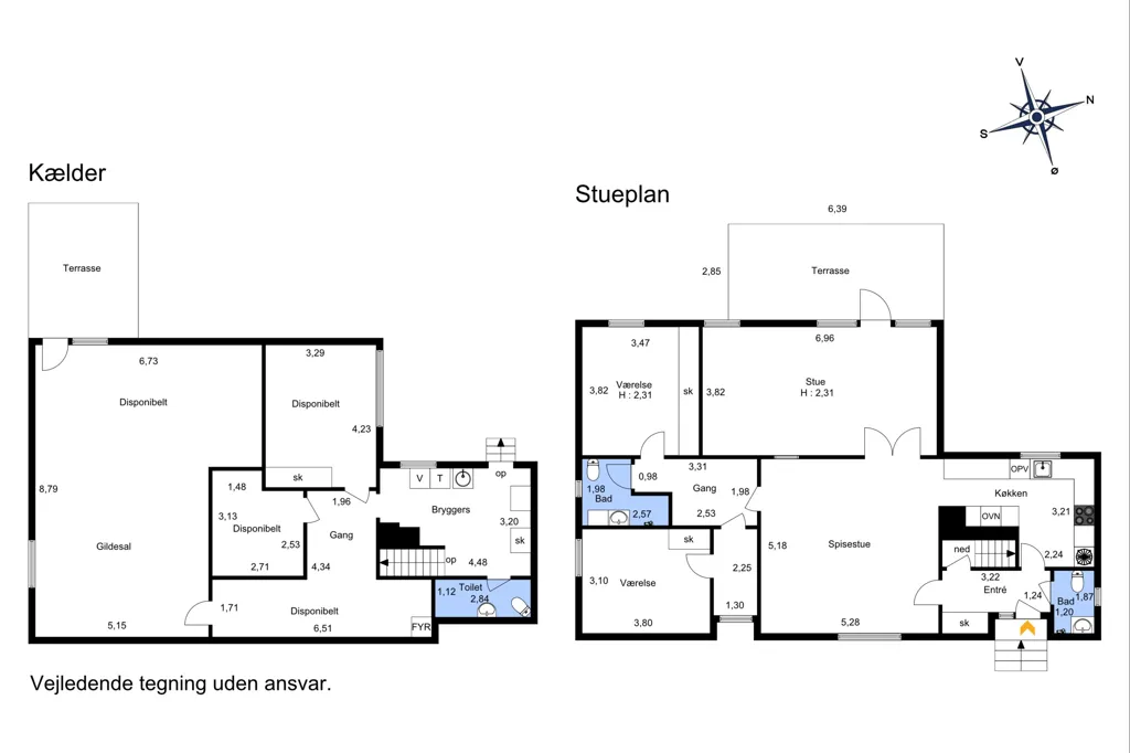 Plan - Maison 6 pièces à Holmegaard