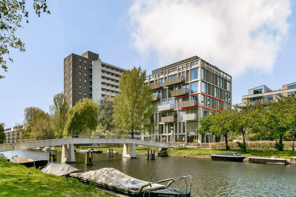 Välivaade - Modern 3-Bedroom Corner Apartment with Waterfront View in Amsterdam