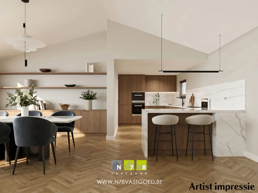 Köök - Renovated House with Garden in Bree