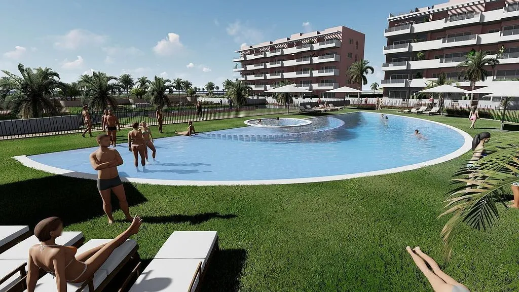 Bassein - Ground Floor Apartment with Pool in El Raso
