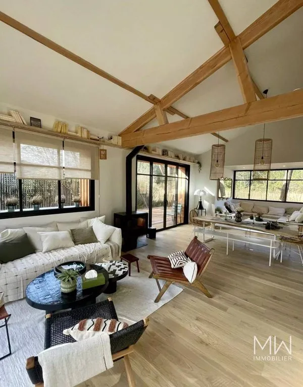 Living Room - Luxury Villa with Pool in Lège-Cap-Ferret