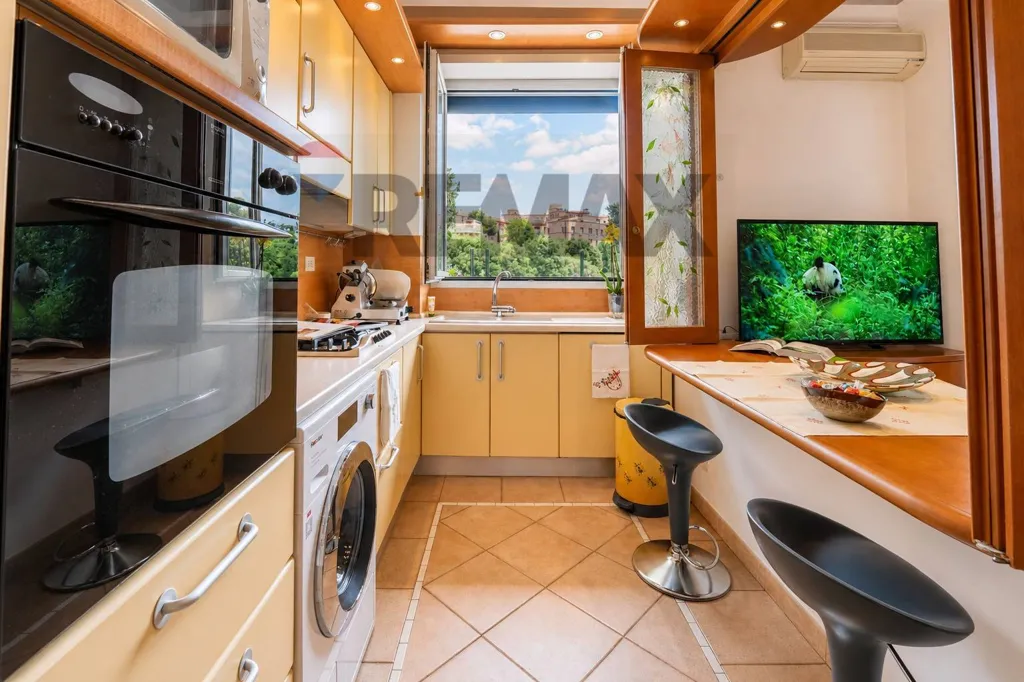 Köök - Panoramic Triplex in Monteverde Vecchio, Rome