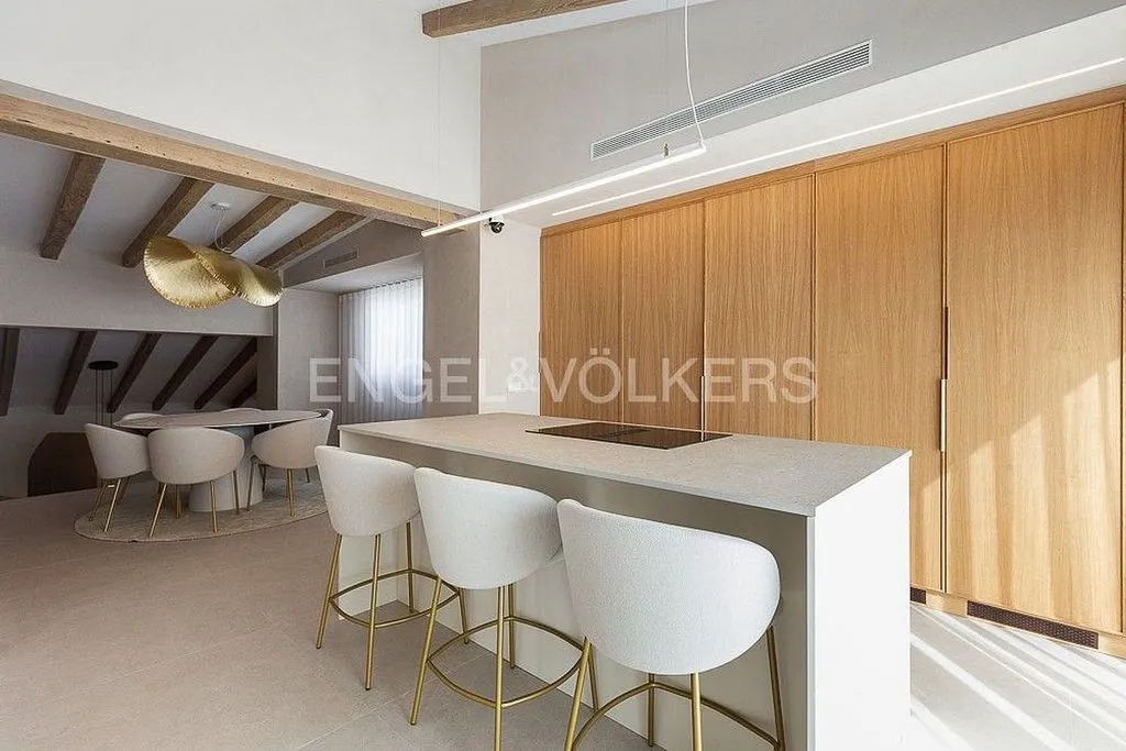 Köök - Renovated Penthouse with Terraza in La Seu