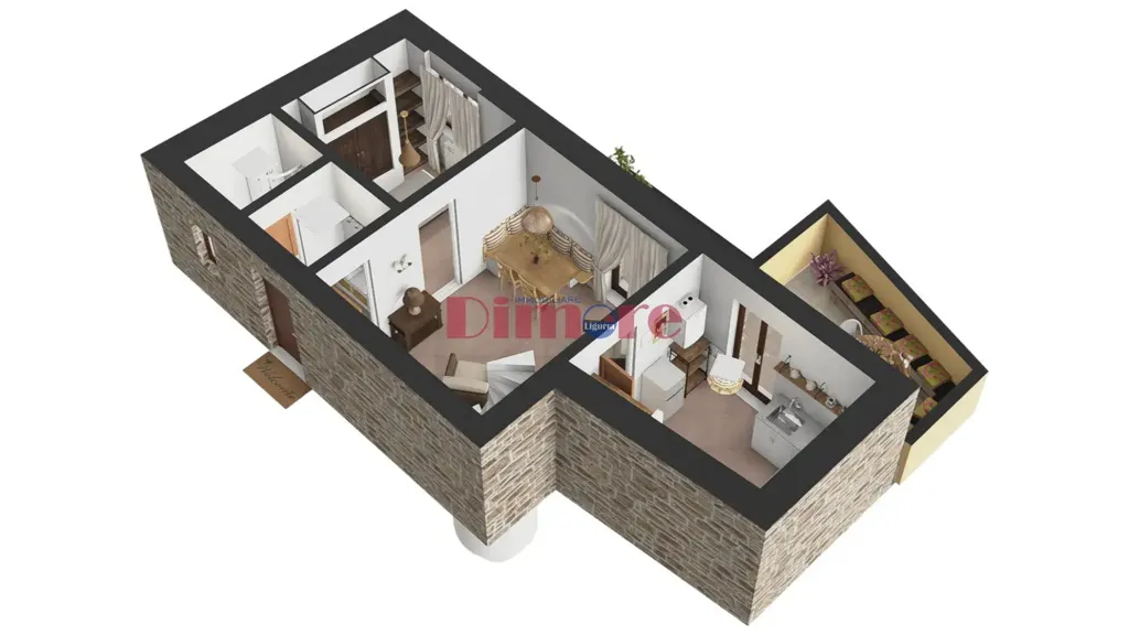Plan - Restored Stone Villa with Open Valley View in Casanova Lerrone