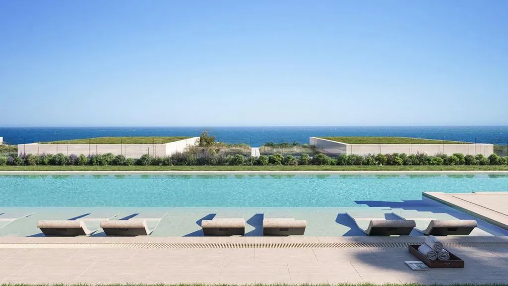 Piscine - Beachfront Flat with Pool in Manilva