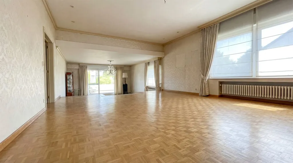 Living Room - Classical Villa with Garden in Dilbeek