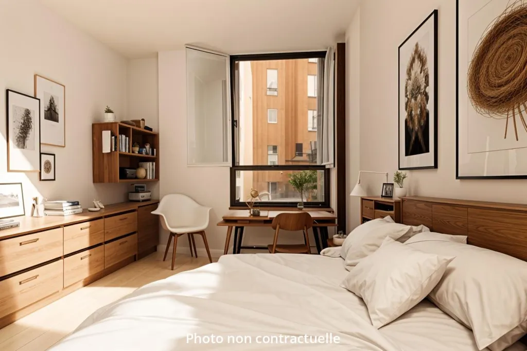 Chambres - Appartement Rénové avec Vue Lac à Créteil