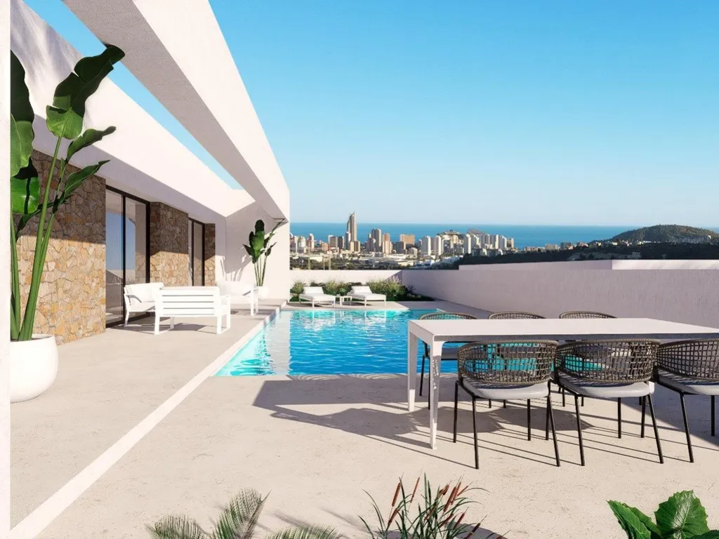 Piscine - Newly Built Villa with Sea View in Finestrat