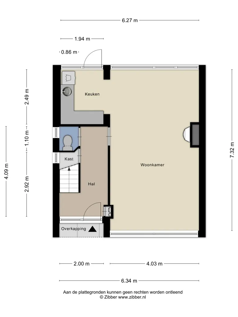 Plaan - Two-Storey House with Garden in Dubbeldam, Dordrecht