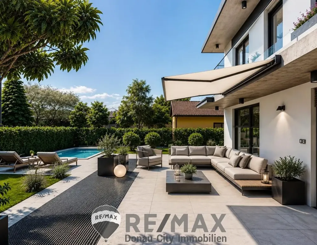 Terrasse - Modern Garden Home with Pool in Quiet Green Setting, Vienna