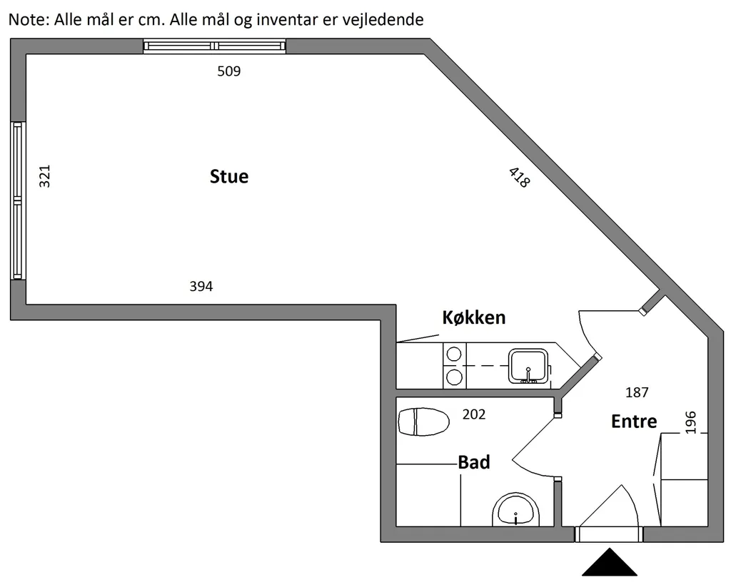 Floor Plan - Youth Hostel with Kitchenette in Herning
