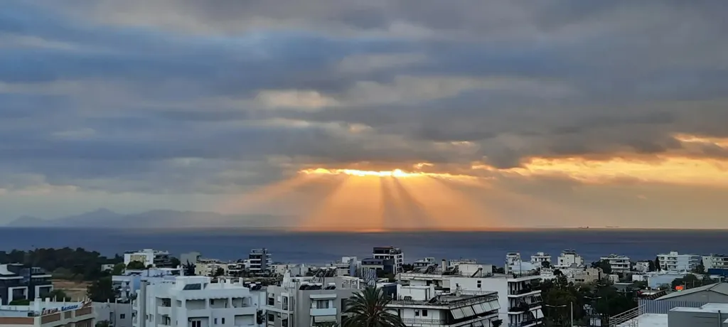 Balcon - Maisonette with Panoramic Sea View in Alimos