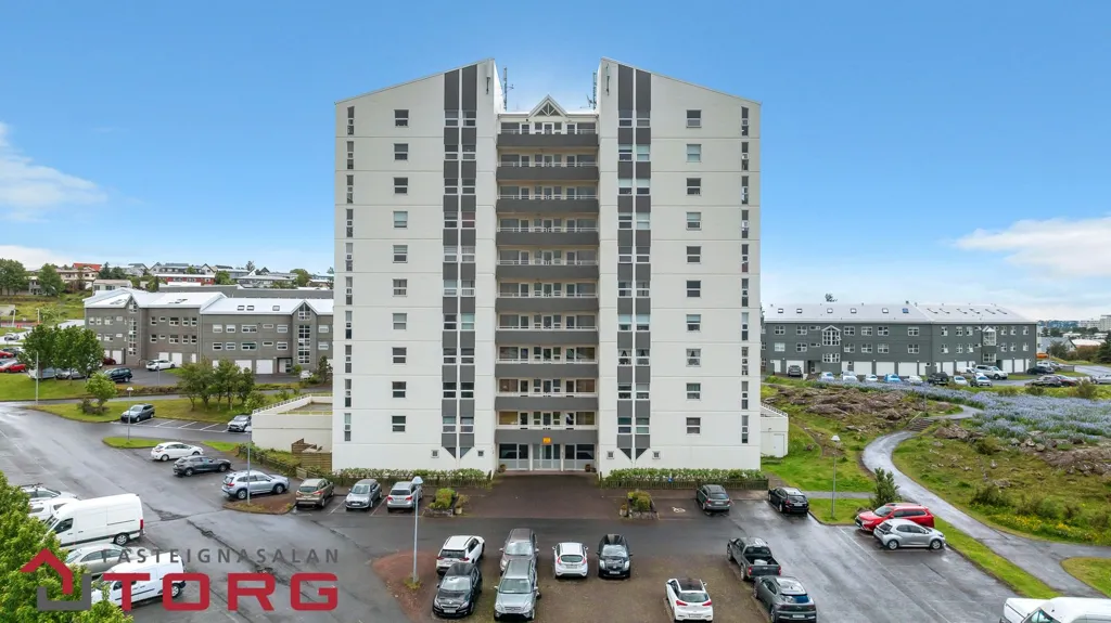 Aerial - Modernised Apartment with View in Grafarvogur