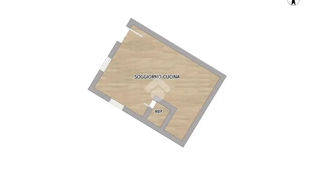Plan - Three-Level Apartment with Balcony in Vasto