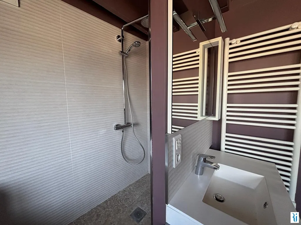 Bathrooms - Charming Flat with Parking in Rouen Centre