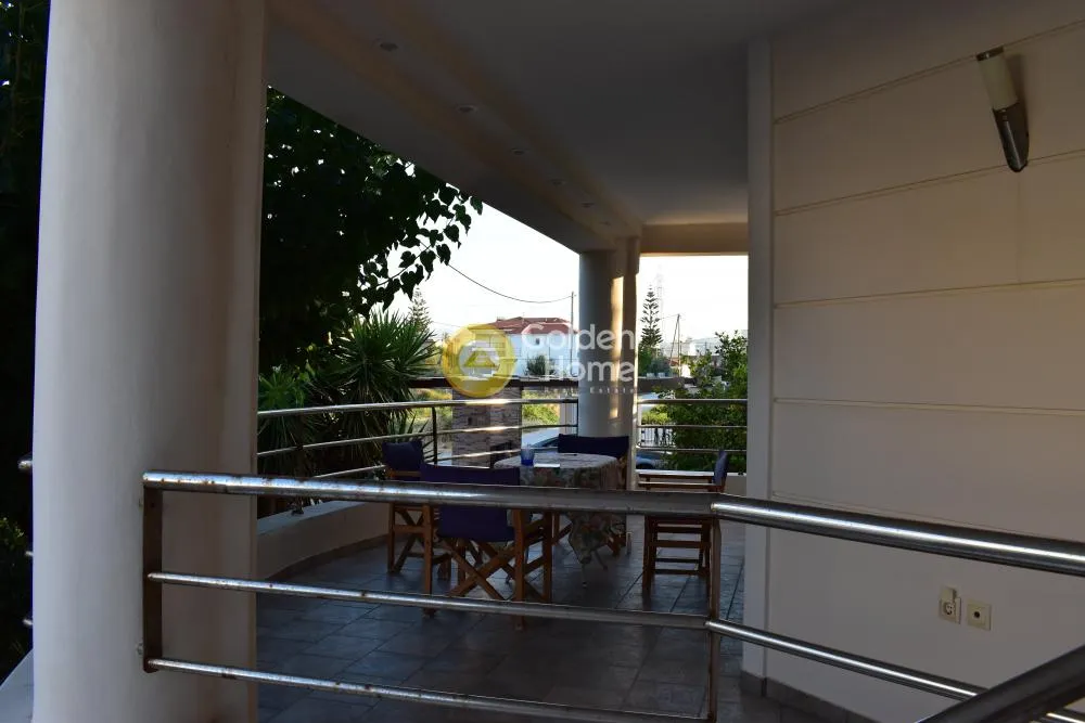 Terrace - Seafront Villa with Garden in Assos-Lexaio