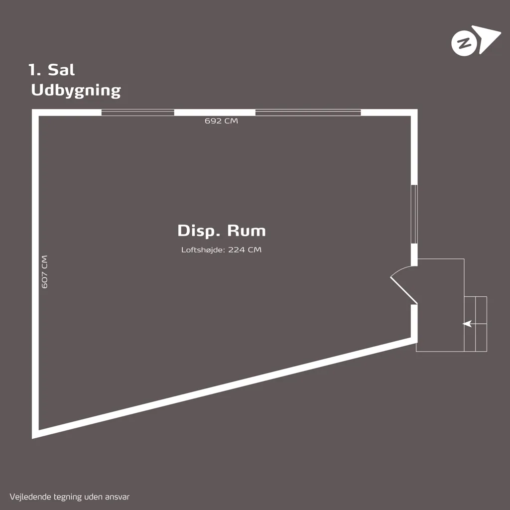 Plan - Villa with Loft and Garden in Kværndrup