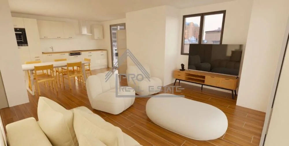 Living Room - Apartment with Balcony in New Ionian Centre