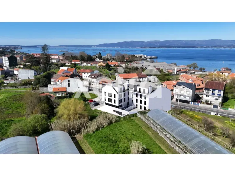 Vista aerea - New Flat with Parking in Vilagarcía de Arousa