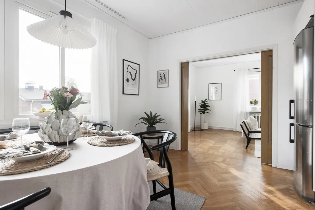 Söögituba - Charming 2-Bedroom with Central Location in Luleå
