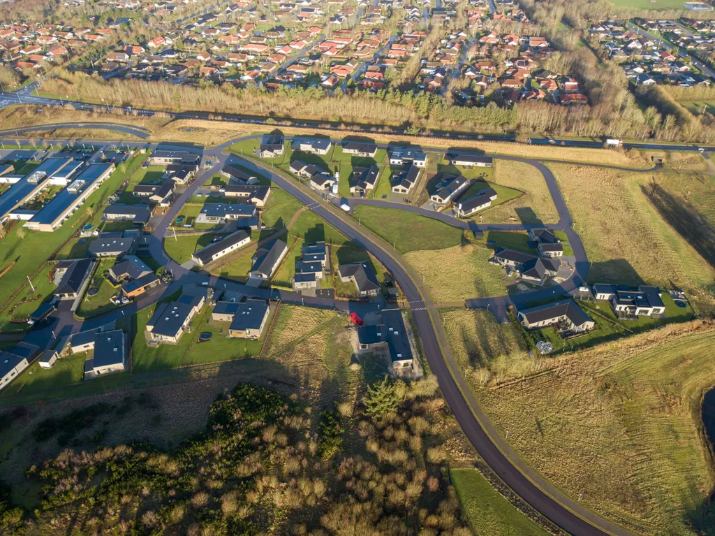 Vue aérienne - Year-Round Plot with 5G Coverage in Varde