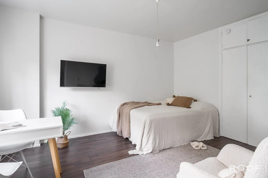 Camere da letto - Efficient One-Bedroom Flat with Garden View in South Haaga
