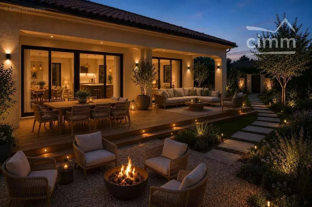 Terrazza - Contemporary Villa Plot with Pool near Lyon