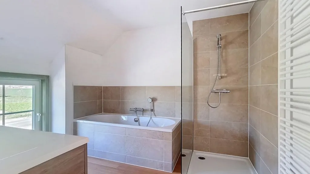 Salles de bain - Villa Neuve avec Vue Campagne à Saint-Ghislain