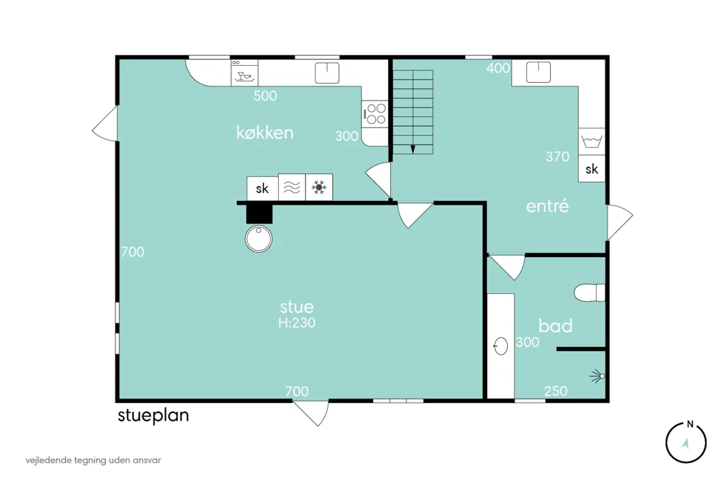 Plan - Detached Villa with Garden in Kalundborg