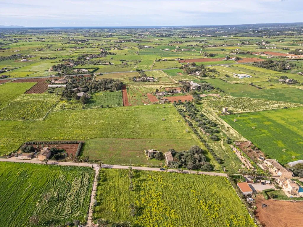 Aerial - Rustic Plot with Traditional Buildings in Campos