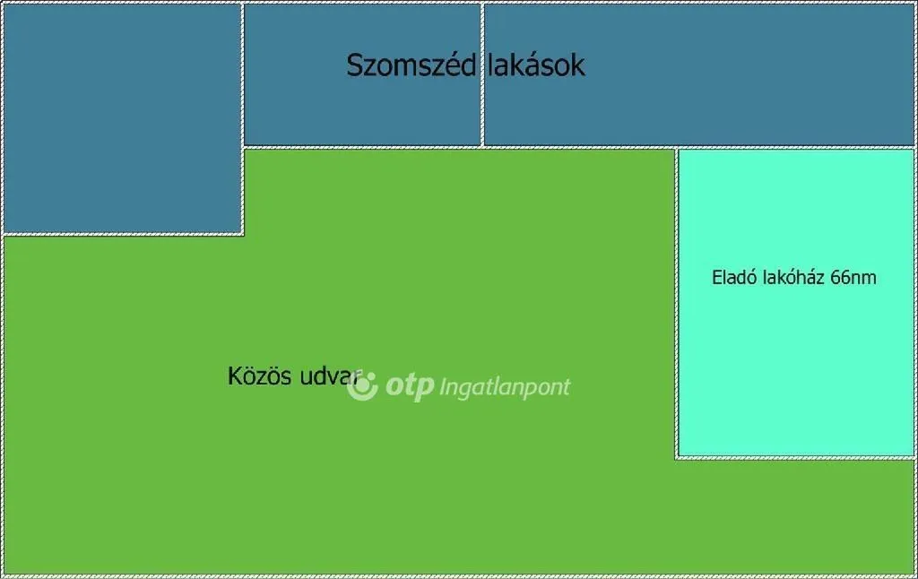Plan - Two-Bedroom House in Kiskunlacháza Centre