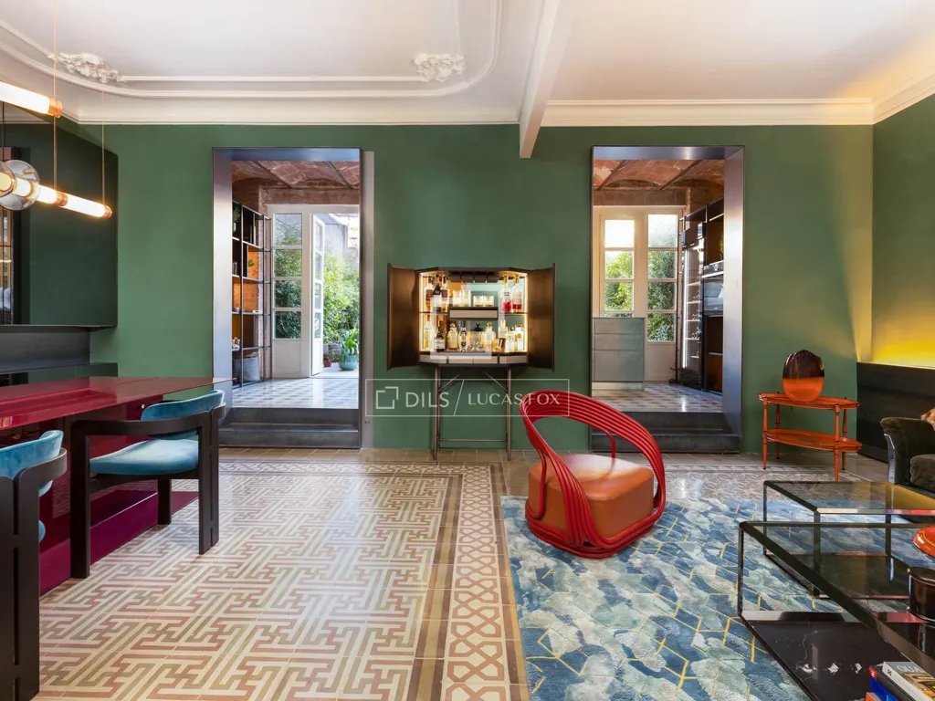 Soggiorno - Luxury Apartment with Terrace in Eixample, Barcelona