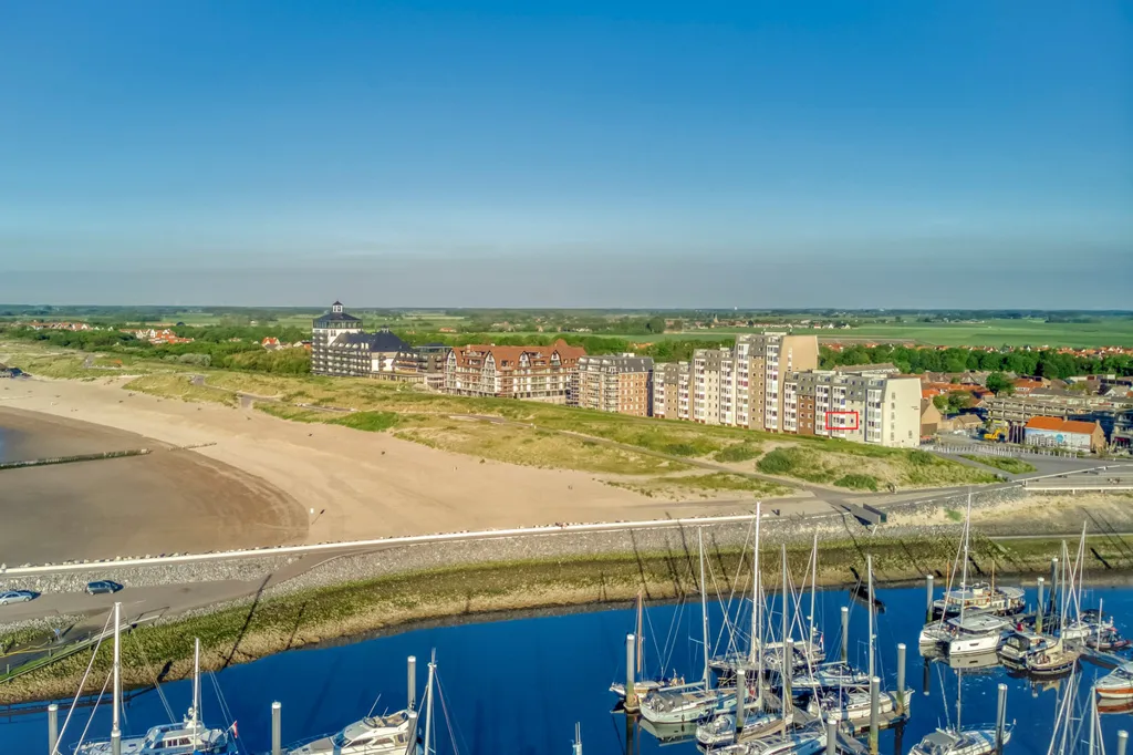 Vue aérienne - Modernised Apartment with Sea View in Cadzand