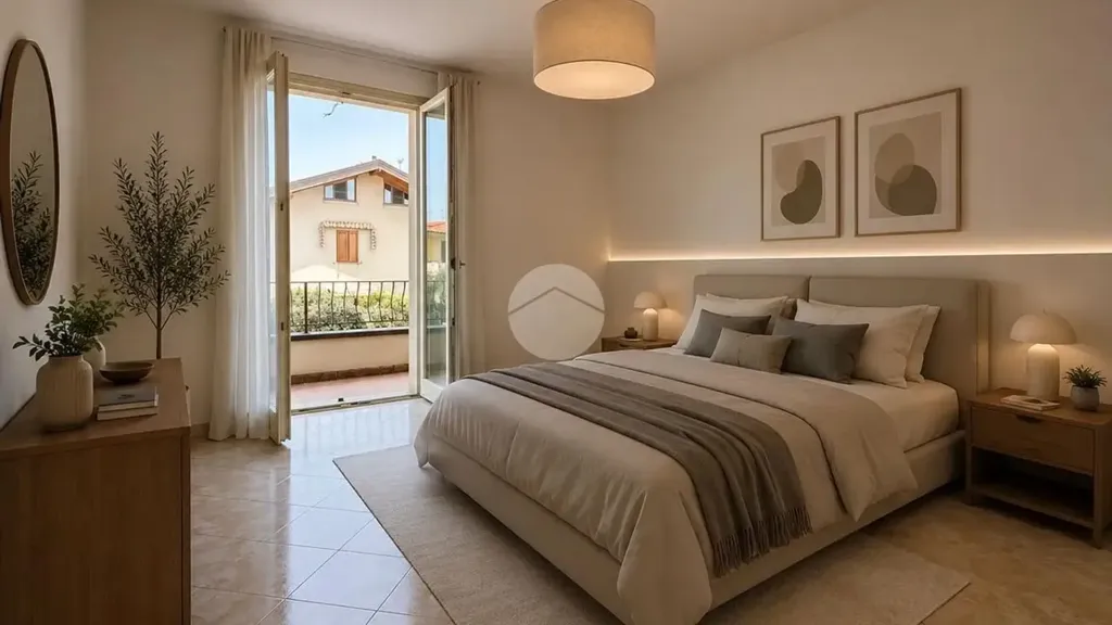 Bedrooms - Semi-Detached Villa with Garden in Rovato