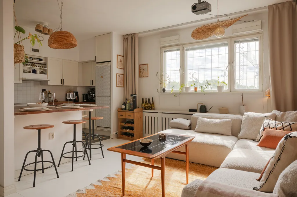 Séjour - Apartment with Sea View in Hornstull
