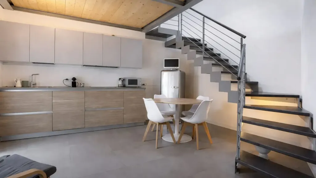 Cuisine - Rented Duplex with Balcony in Pavia