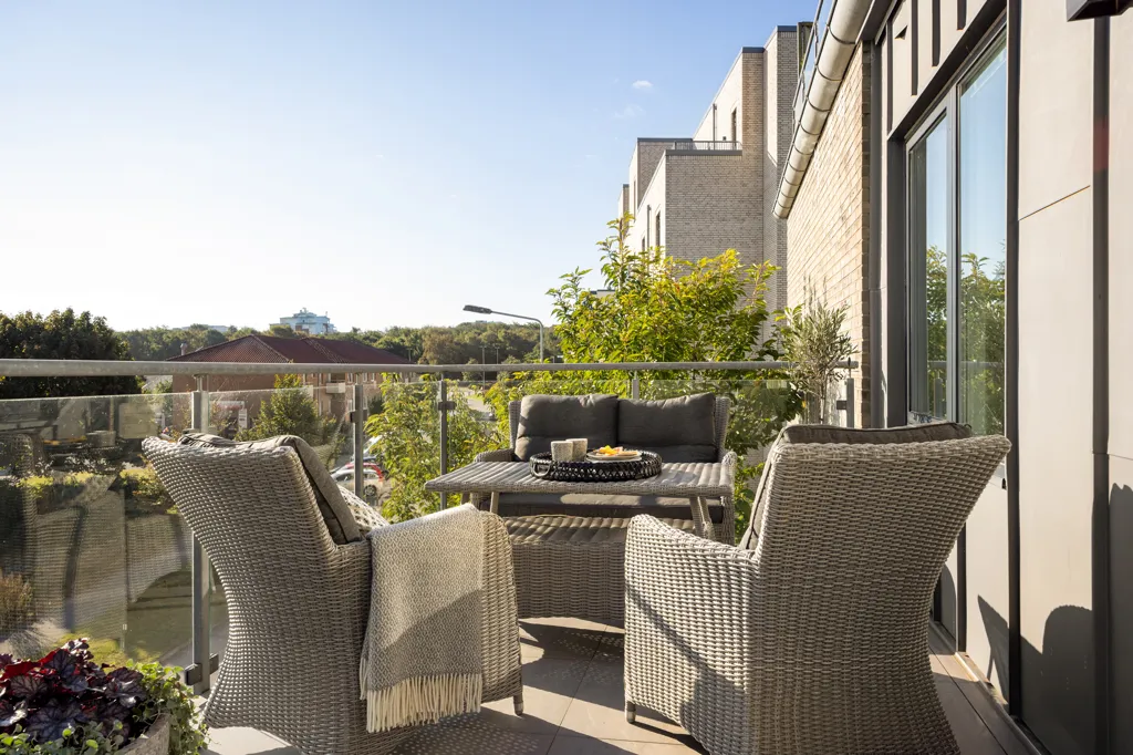 Terrasse - Apartment with Balcony in Söder, Halmstad