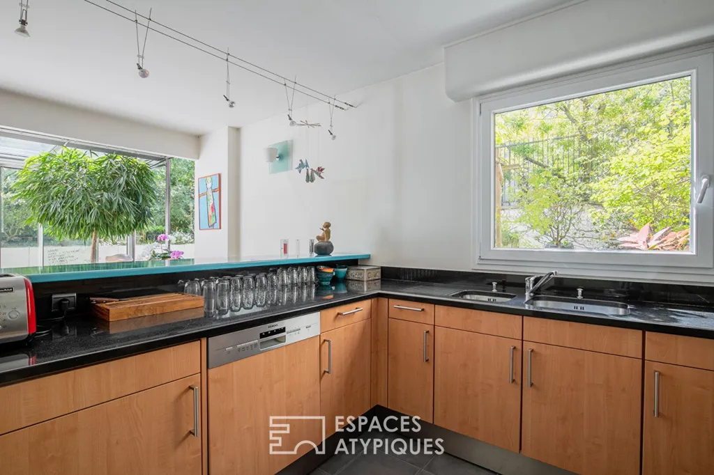 Cuisine - Appartement avec Terrasse au Premier Étage à Paris