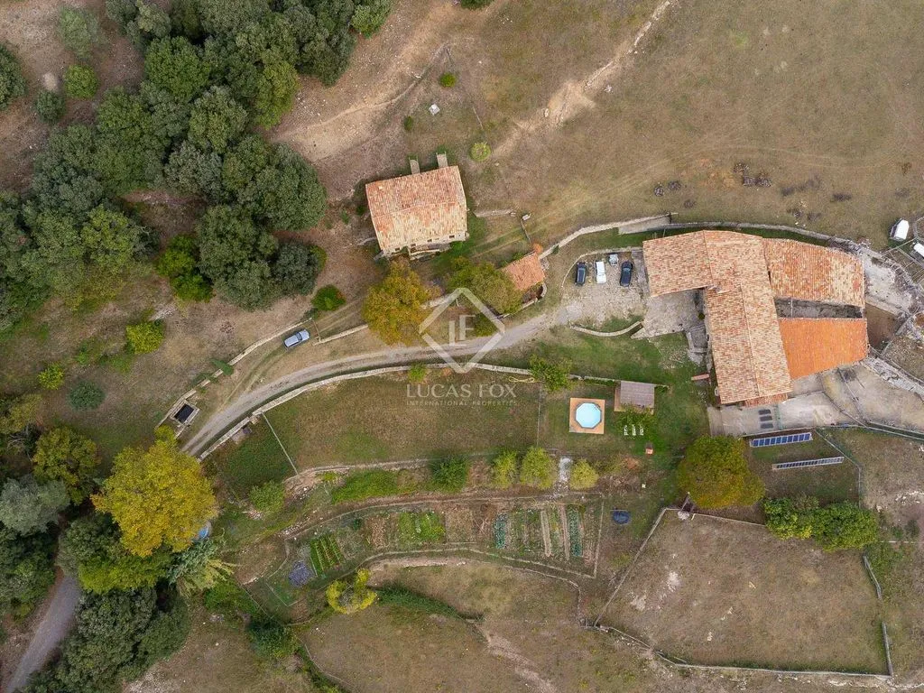 Vista aerea - Country House with Pool in Alta Garrotxa