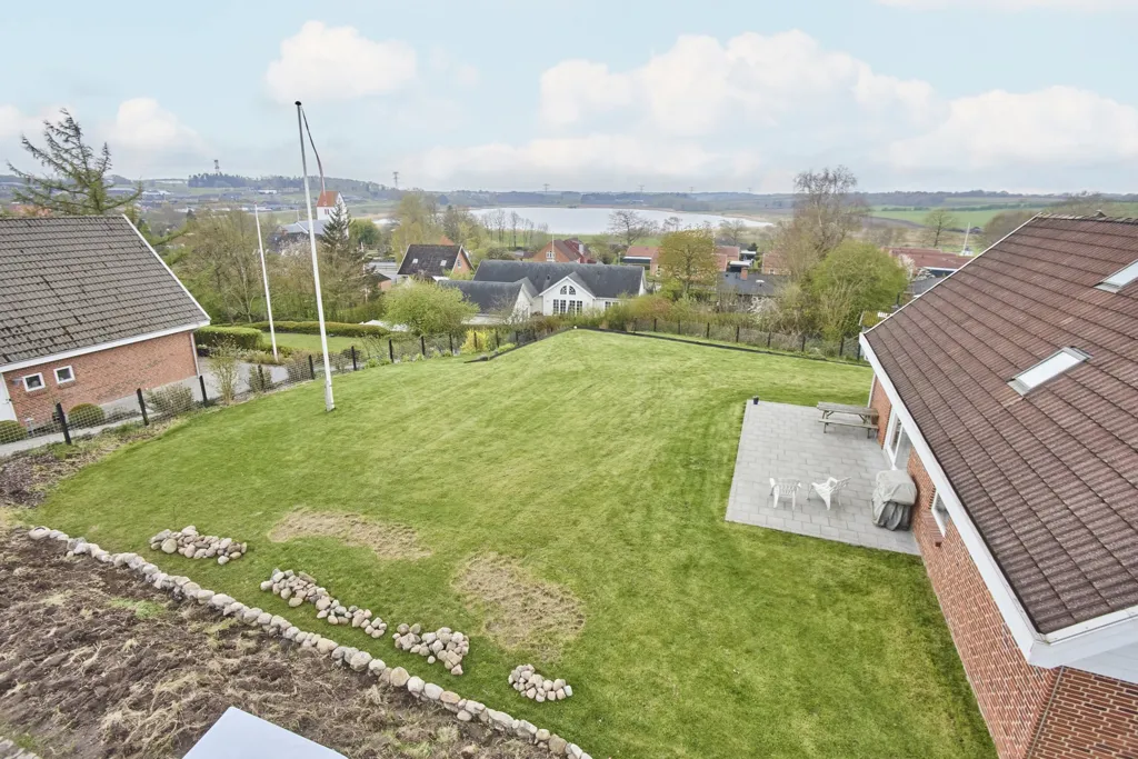 Vue aérienne - Detached Villa with Large Garden in Tjele