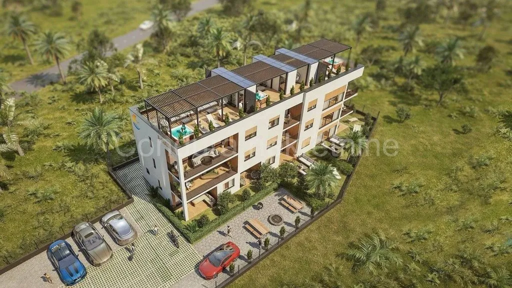 Vista aerea - Two-Bedroom Apartment with Rooftop Terrace in Nin