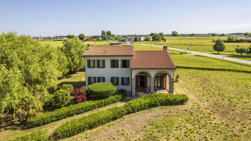 Vue aérienne - Villa with Garden and Caminetto in Codevigo
