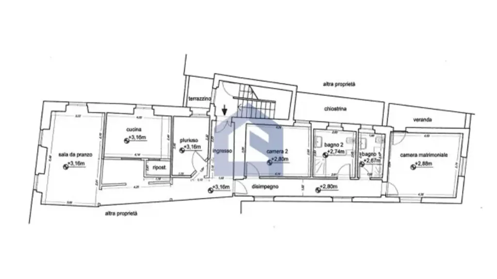 Plan - Rustic Apartment with Historic View in Atessa