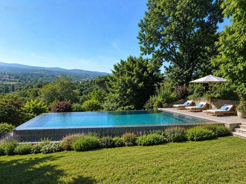 Piscine - Villa d'Architecte avec Vue sur les Monts du Lyonnais à Lyon-5e