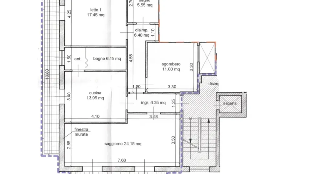 Plaan - Three-Bedroom Apartment with Balcony in Avola