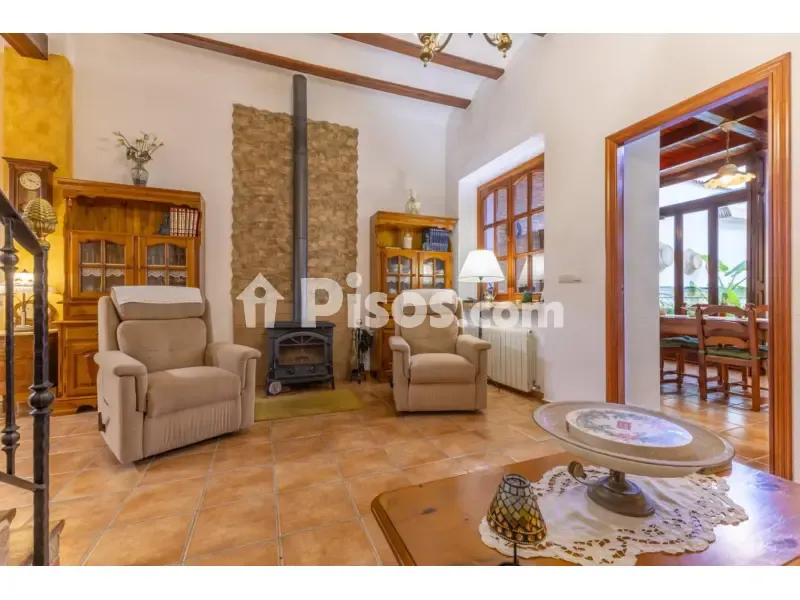 Living Room - Restored Rustic House with Garden in Carcaixent