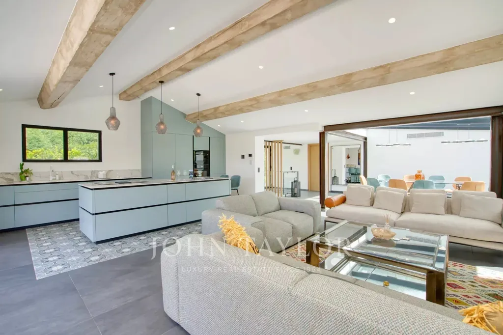 Séjour - Villa avec Piscine et Vue Mer à La Croix-Valmer
