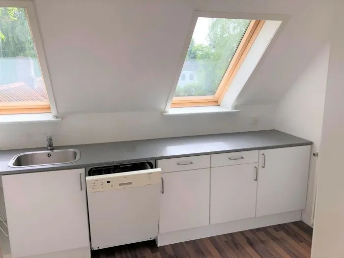 Köök - 3-Bedroom Flat with Garden in Thorshøj