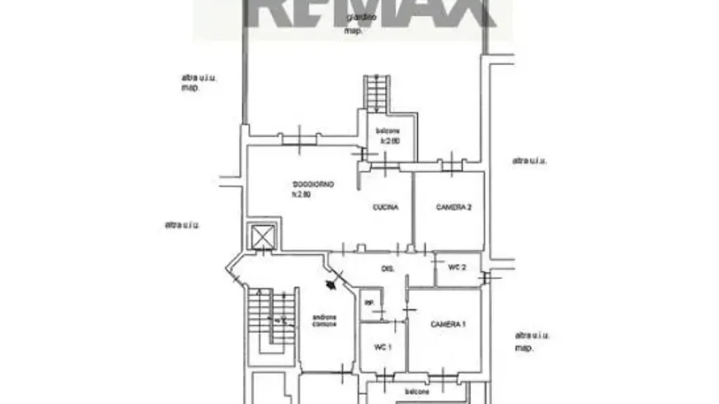 Plan - Apartment with Private Garden in Central Arese
