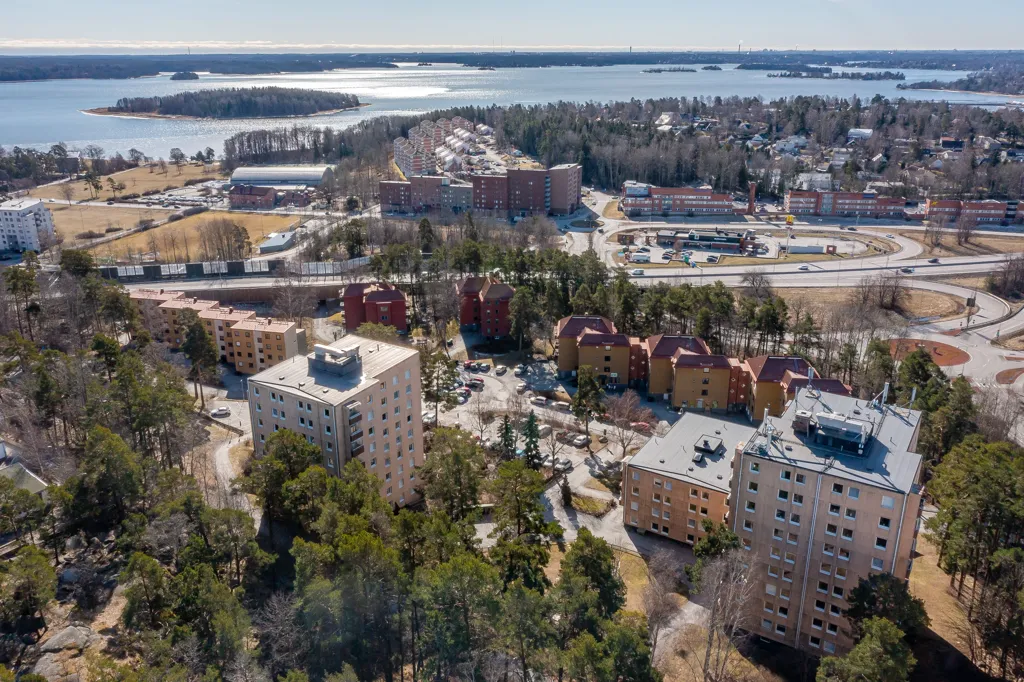 Vue aérienne - Sunny Balcony Flat in Hägernäs